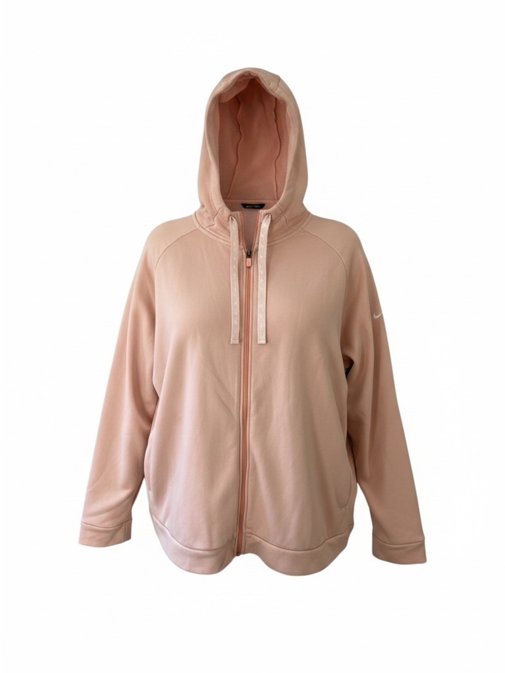 Nike Blush Pink Full‑Zip Hooded Women's Sweatshirt